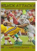 2016 Score Sack Attack Gold Foil #5 Cameron Wake