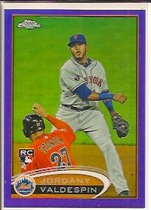 2012 Topps Chrome Purple Refractors #195 Jordany Valdespin