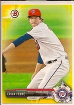 2017 Bowman Prospects Yellow #BP12 Erick Fedde