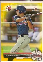 2017 Bowman Prospects Yellow #BP78 Abrahan Gutierrez