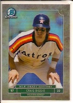 2016 Bowman Draft Picks and Prospects MLB Draft History Refractor #MLBD-CB Craig Biggio