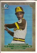 2016 Bowman Draft Picks and Prospects MLB Draft History Refractor #MLBD-OS Ozzie Smith