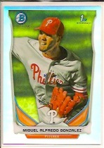 2014 Bowman Chrome Prospects Refractor #BCP105 Miguel Alfredo Gonzalez