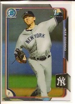 2015 Bowman Chrome Draft Refractor #44 Jeff Degano