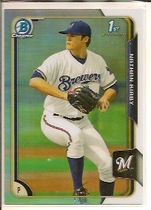 2015 Bowman Chrome Draft Refractor #145 Nathan Kirby