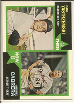 2012 Topps Heritage Then and Now #YC Carl Yastrzemski|Miguel Cabrera