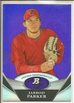 2011 Bowman Platinum Prospects Purple Refractors #BPP56 Jarrod Parker