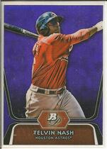 2012 Bowman Platinum Prospects Purple Refractors #BPP89 Telvin Nash