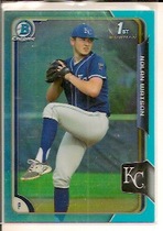 2015 Bowman Chrome Draft Sky Blue Refractor #110 Nolan Watson