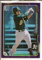 2015 Bowman Chrome Draft Purple Refractor #184 Franklin Barreto