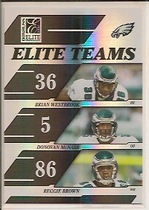 2006 Donruss Elite Elite Teams Black #ET-18 Brown|Mcnabb|Westbrook