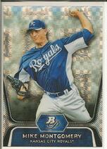 2012 Bowman Platinum Prospects X-Fractors #BPP28 Mike Montgomery