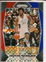 2017 Panini Prizm Prizms Red White and Blue #57 Justise Winslow