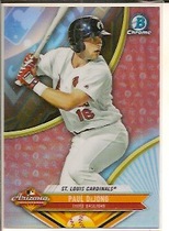 2017 Bowman Chrome 2016 Arizona Fall League Falls Stars #AFL-PDJ Paul Dejong