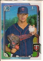 2015 Bowman Chrome Draft Refractor #198 Alex Robinson