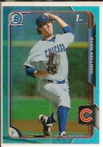 2015 Bowman Chrome Draft Sky Blue Refractor #22 Ryan Kellogg