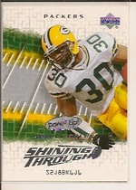 2004 Upper Deck Power Up Shining Through #ST-28 Ahman Green