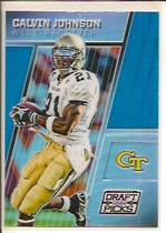 2016 Panini Prizm Collegiate Draft Picks Prizms Blue #16 Calvin Johnson