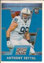 2016 Panini Prizm Collegiate Draft Picks Prizms Blue #236 Anthony Zettel