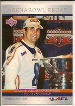 2006 Upper Deck AFL ArenaBowl Recap #AB10 John Dutton
