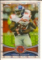 2012 Topps Chrome X-fractors #160 Hakeem Nicks