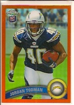 2011 Topps Chrome Orange Refractors #135 Jordan Todman