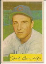 1954 Bowman Base Set #221 Frank Baumholtz