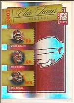 2005 Donruss Elite Elite Teams Silver #ET-4 Drew Bledsoe|Eric Moulds|Willis McGahee
