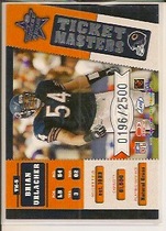 2002 Leaf Rookies and Stars Ticket Masters #5 Anthony Thomas|Brian Urlacher