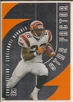 2001 Leaf Quantum Leaf Star Factor #17 Corey Dillon