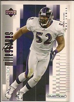 2002 Upper Deck Ovation Milestones #OM-4 Ray Lewis