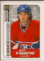 2008 Upper Deck Collectors Choice #208 Matt D'Agostini