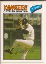 2012 Topps Archives Cloth Stickers #77C-CH Catfish Hunter