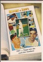 2011 Topps History of Topps #HOT-4 1957|Topps Sets The Card Size Standard