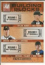 2011 Donruss Elite Extra Edition Building Blocks Trio #2 Archie Bradley|Dylan Bundy|Michae