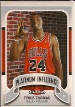 2006 Fleer Jordan's Platinum Influence #PI-TT Tyrus Thomas