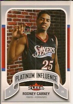 2006 Fleer Jordan's Platinum Influence #PI-RC Rodney Carney