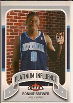 2006 Fleer Jordan's Platinum Influence #RB Ron Brewer