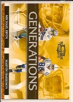 2007 Donruss Threads Generations Gold #5 Marvin Harrison|Michael Irvin