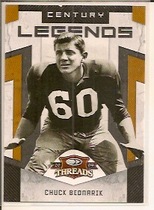 2009 Donruss Threads Century Legends #2 Chuck Bednarik