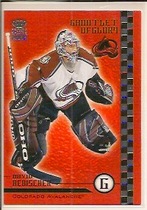 2003 Pacific Crown Royale Gauntlet of Glory #6 David Aebischer