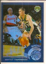 2002 Topps Chrome Refractors #67 Brent Barry