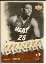 2005 Upper Deck Rookie Scrapbook #RS30 Wayne Simien