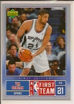 2007 Upper Deck First Edition All-NBA #NBA2 Tim Duncan
