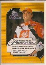 2002 Press Pass Premium Red Reflectors #50 Tony Stewart