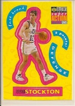 1996 Upper Deck Collectors Choice Stick-Ums Sticker 2 #S27 John Stockton