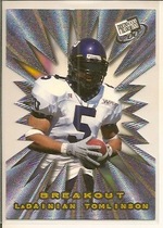 2001 Press Pass Breakout #B9 LaDainian Tomlinson
