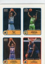 2003 Topps Bazooka 4/1 Stickers #55 Josh Howard|Kendrick Perkins|Leandro Barbosa|Ndudi Ebi