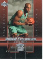 2003 Upper Deck Rookie Exclusives #14 David West