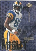 2000 Upper Deck Black Diamond Might #10 Isaac Bruce